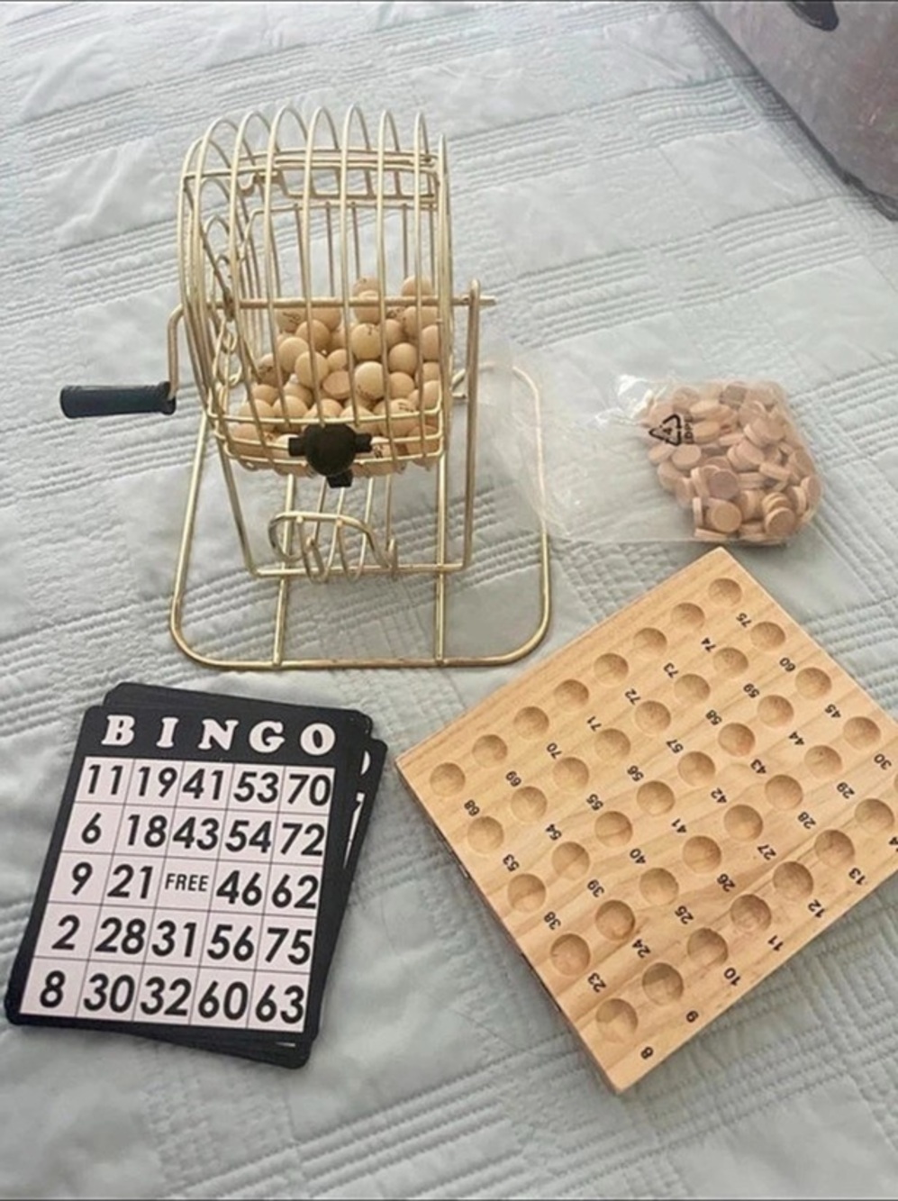 Craftsman Bingo Premium Wood & Brass Set